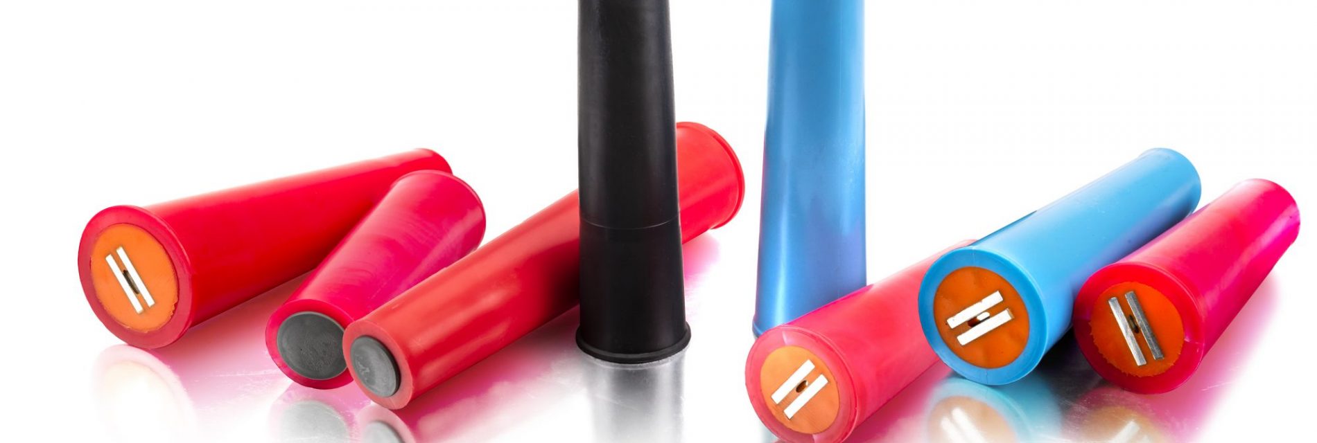 Cônes magnétiques avec bouchons gris